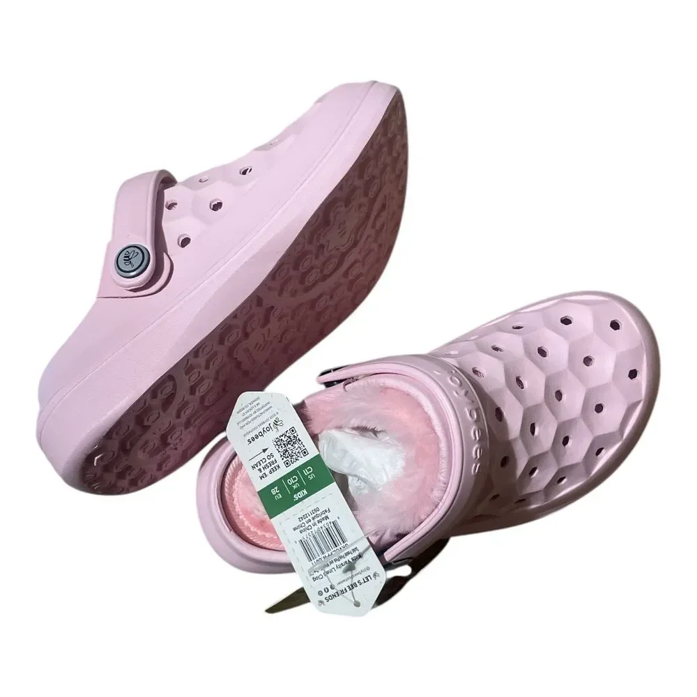 Joybees‎ Kids Varsity Lined Clogs - Pastel Pink Sz  C13